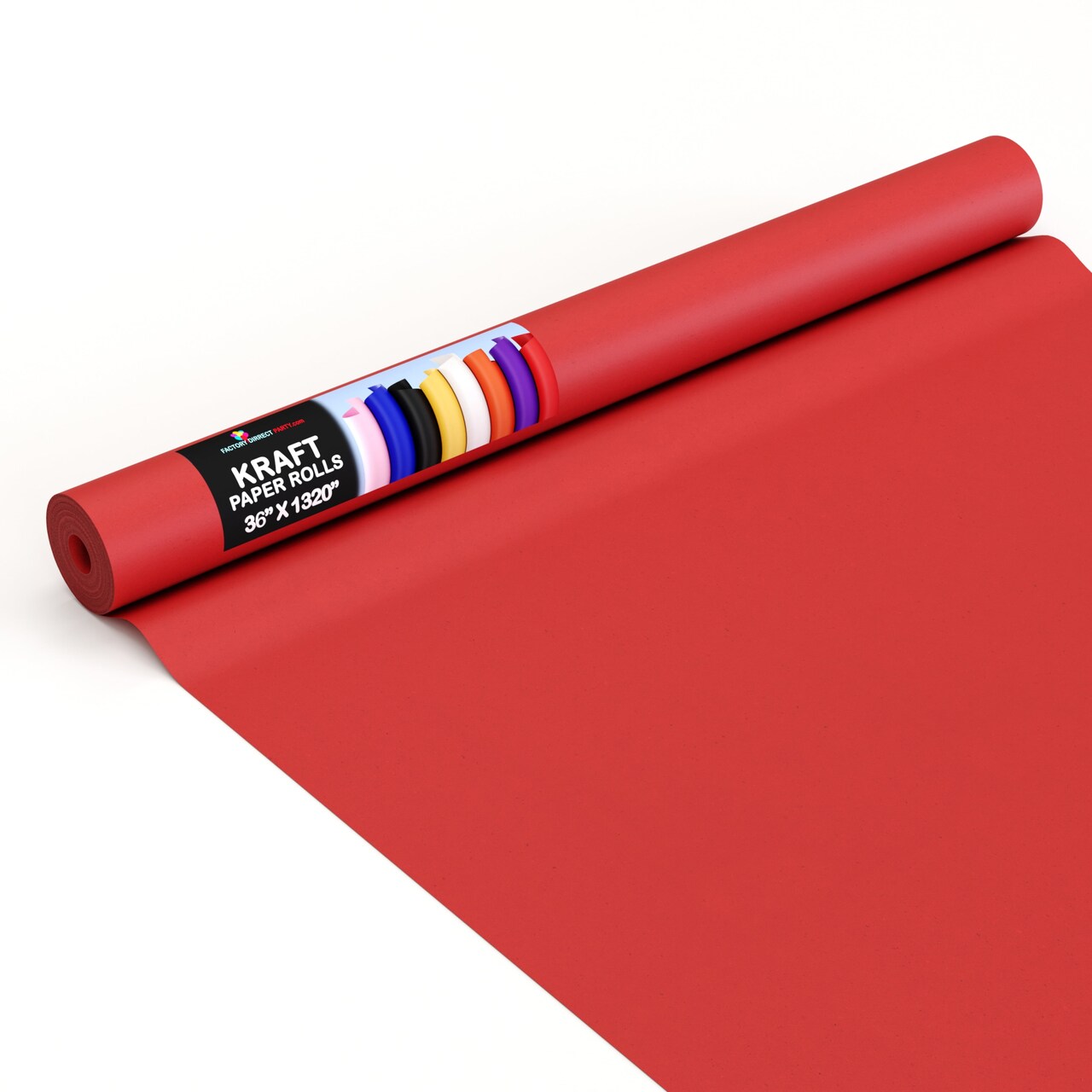 Kraft Paper Roll 36" X 1320" (110' Ft) Colored Paper Roll - Packing Paper Roll - Craft Supplies - Kraft Wrapping Paper Perfect as Shipping Paper Craft Paper Roll by Crown Display
